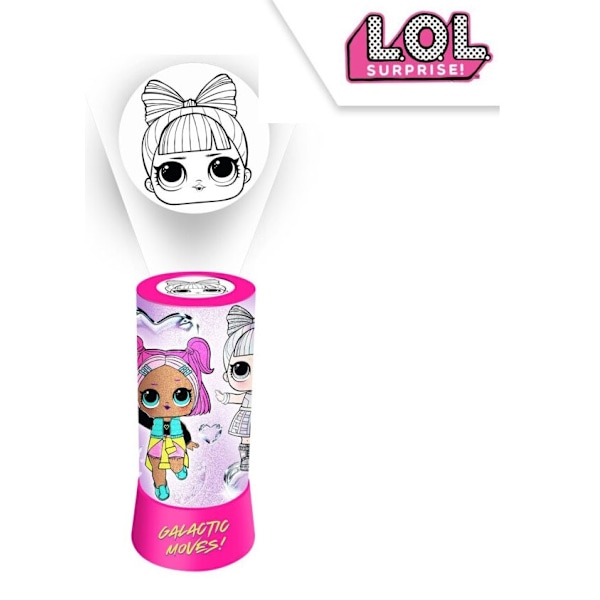 LOL Surprise 2-i-1 projektor, lampa, nattlampa