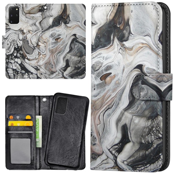 Samsung Galaxy S20 FE - Lommebok Deksel Marmor Multicolor