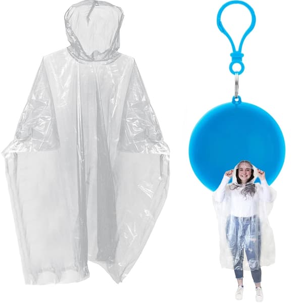 Regnponcho i boll - Nyckelringsmodell