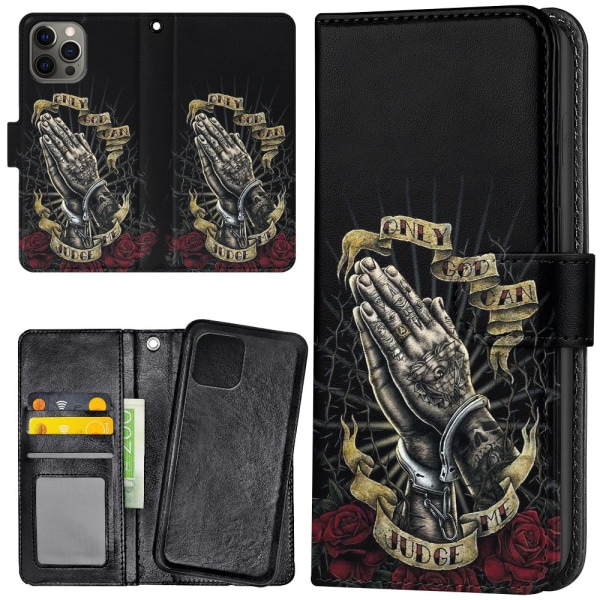 iPhone 12 Pro Max - Mobilcover/Etui Cover Only God Can Judge Me
