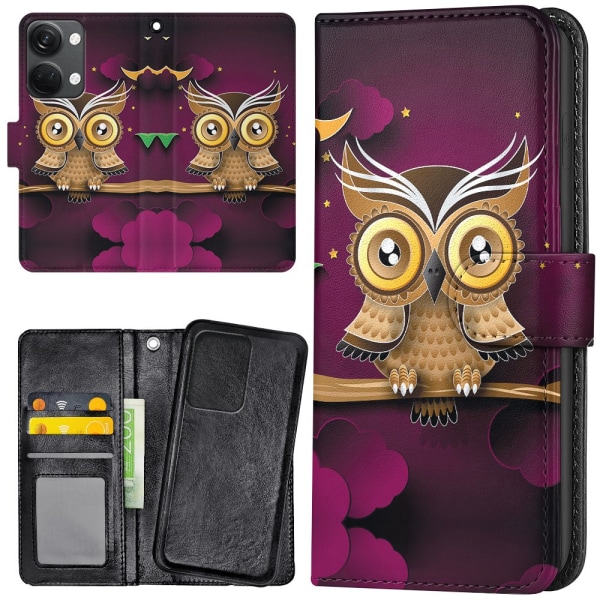 OnePlus Nord 3 5G - Mobilcover/Etui Cover Lysbrun Ugle