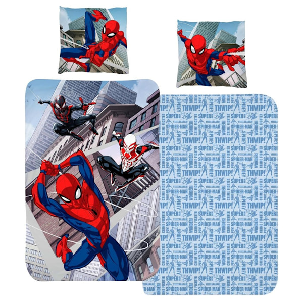 Spider-Man Sängkläder Set 140×200 cm, 70×90 cm - Perfekt för unga superhjältefans!