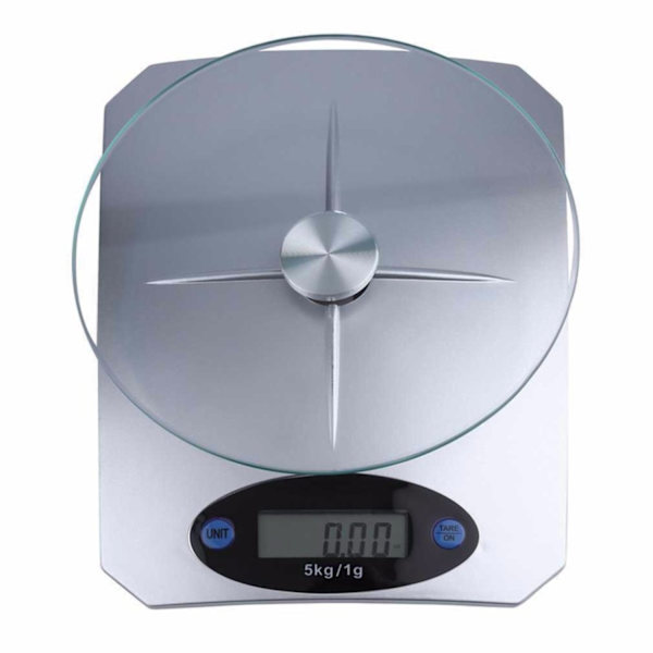 Digital Vekt / Kjøkkenvekt - Veier opptil 5 kilo Silver grey