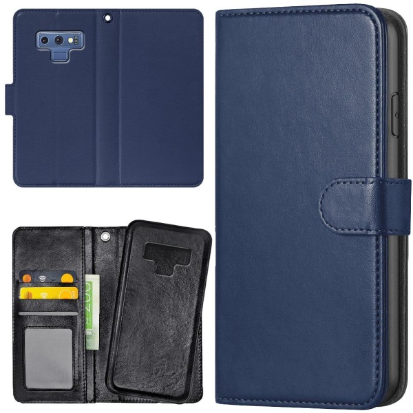 Samsung Galaxy Note 9 - Plånboksfodral/Skal Mörkblå Mörkblå
