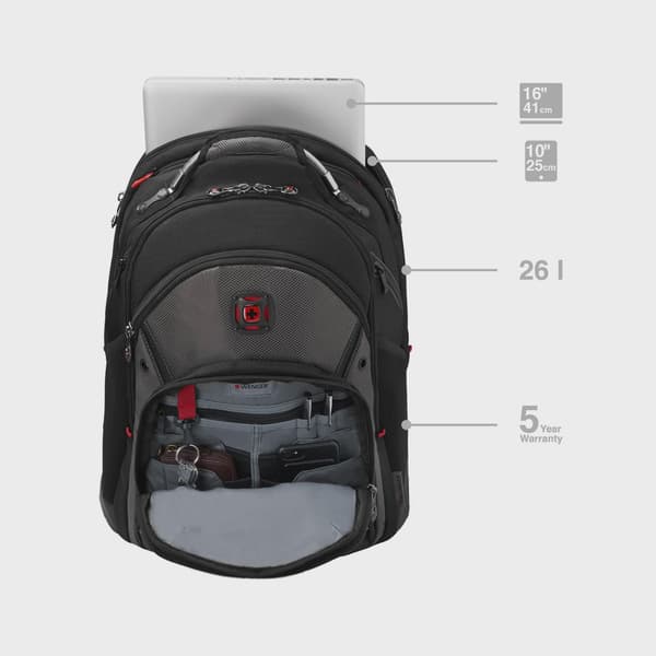Wenger Synergy 16" Datorryggsäck Grå/Svart