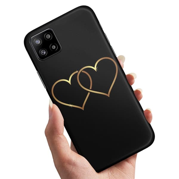 Deksel / Mobildeksel til Samsung Galaxy A22 5G - Double Hearts