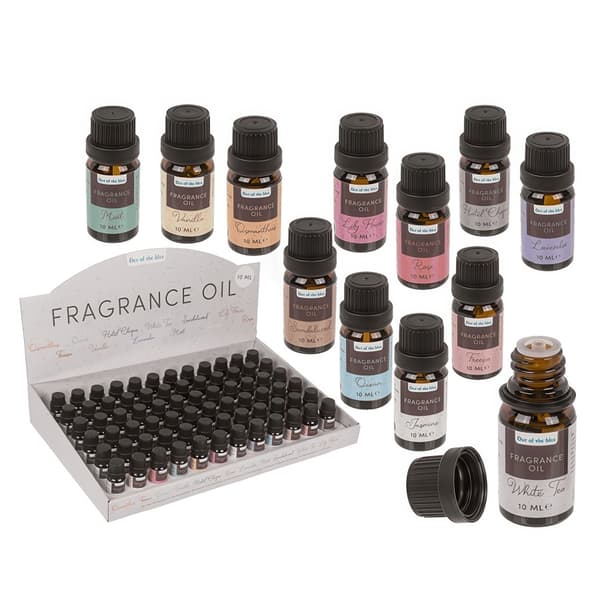 12-Pack - Doftolja / Parfymolja för Aromalampor - Olika dofter MultiColor