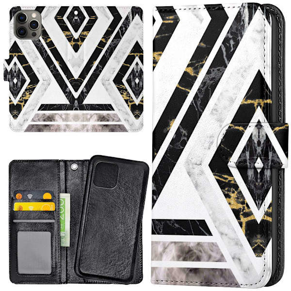 iPhone 15 Pro Max - Mobilcover/Etui Cover Skræv Mønster