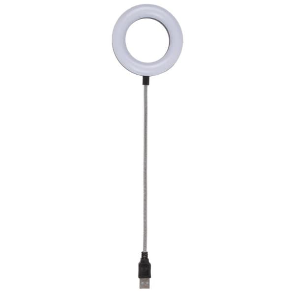 Laptop USB-lampa / Selfie - LED Vit