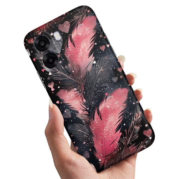 Skal / Mobilskal till Oppo A6x 5G - Feathers