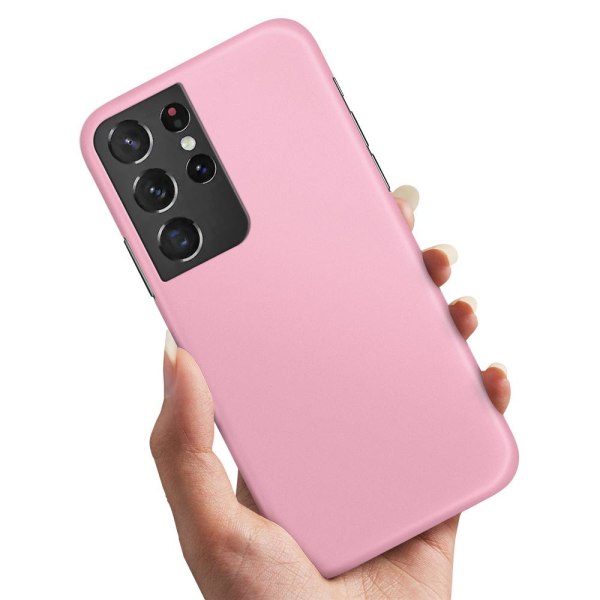 Samsung Galaxy S21 Ultra - Kuoret/Suojakuori Vaaleanpunainen Light pink
