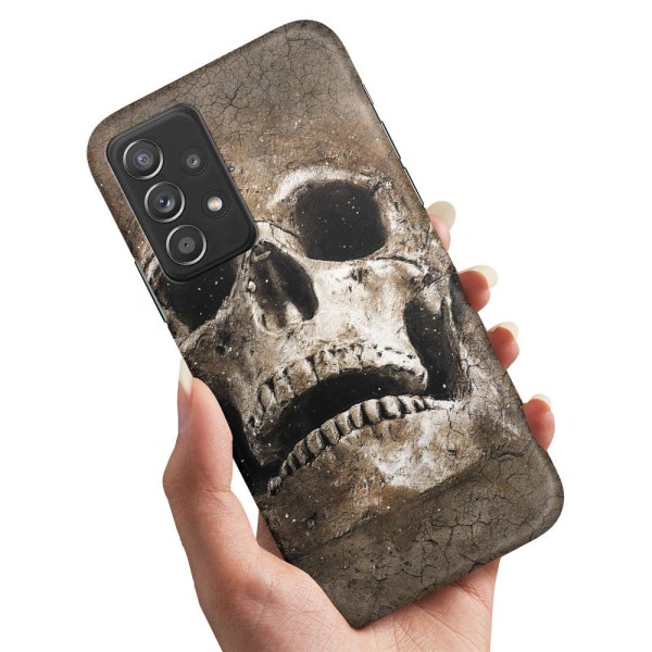 Samsung Galaxy A52/A52s 5G - Deksel/Mobildeksel Cracked Skull Multicolor