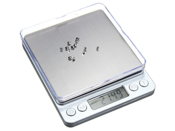 Precisionsvåg 2 kg / 0,1 g - Digital LCD-granvåg