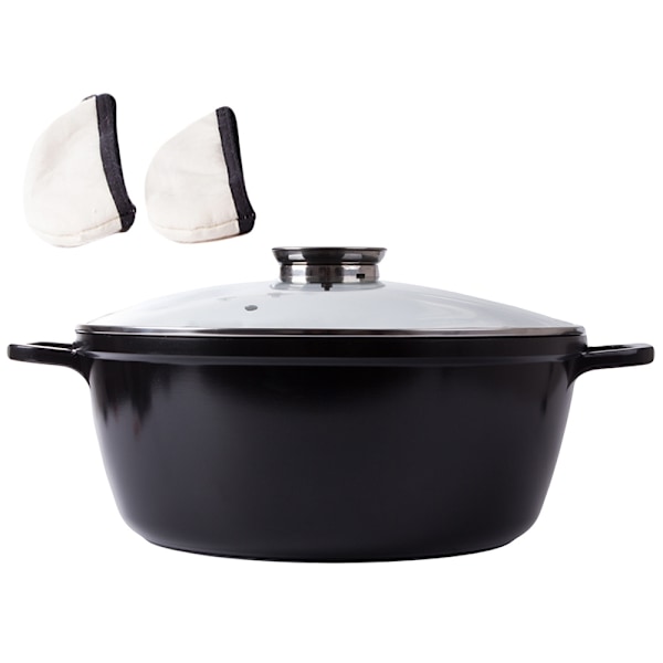 13L Gryta med lock – Non stick beläggning – Induktionshäll