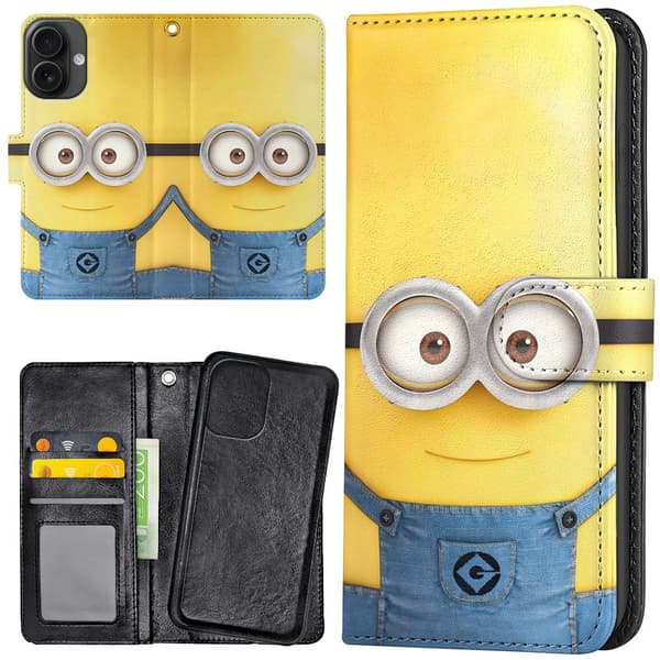 iPhone 16 - Plånboksfodral/Skal Minions