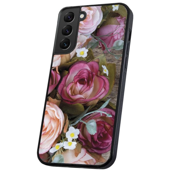 Samsung Galaxy S22 - Cover/Mobilcover Blomster Multicolor
