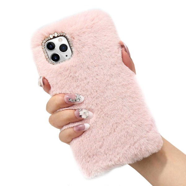 iPhone 11 Pro - Kansi/mobiilisuojus - Fluffy Fur Pink