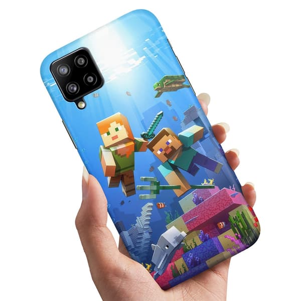 Deksel / Mobildeksel til Samsung Galaxy A12 - Minecraft