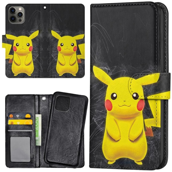 iPhone 13 Pro - Plånboksfodral/Skal Pokemon multifärg