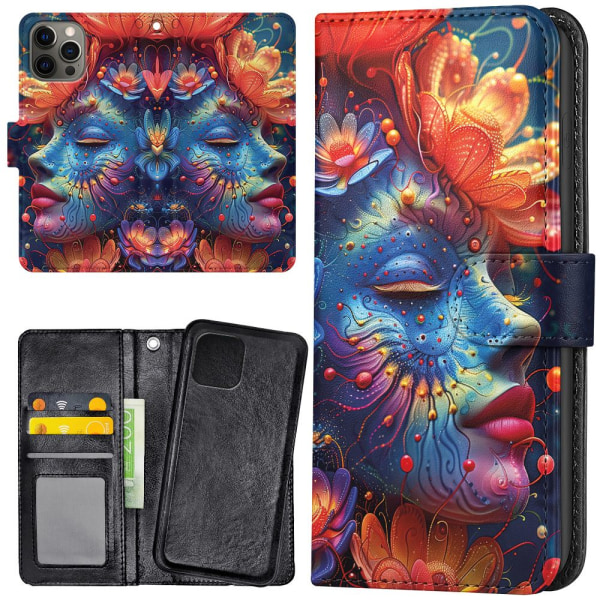 iPhone 13 Pro Max - Lommebok Deksel Psychedelic