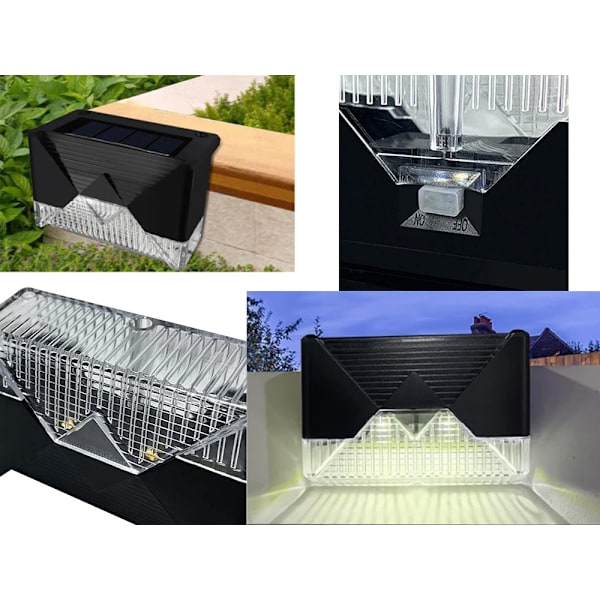4-Pack Nattlampor / Trädgårdsbelysning - med Solceller