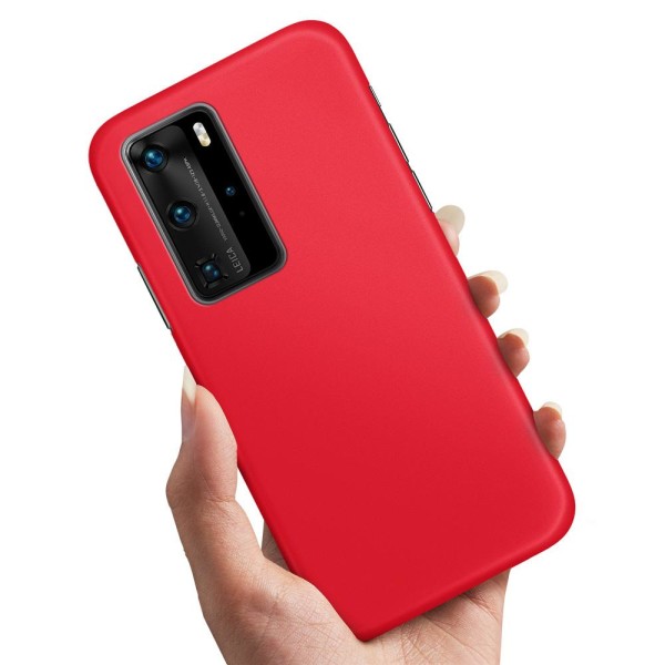 Huawei P40 - Cover/Mobilcover Rød Red