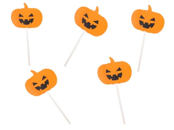 Halloween Dekorpinnar för Cupcakes och Tårtor — 5-pack