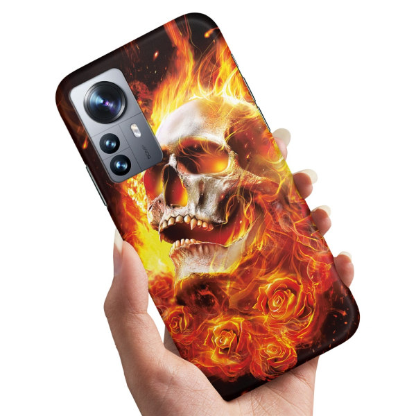 Xiaomi 12 - Skal/Mobilskal Burning Skull