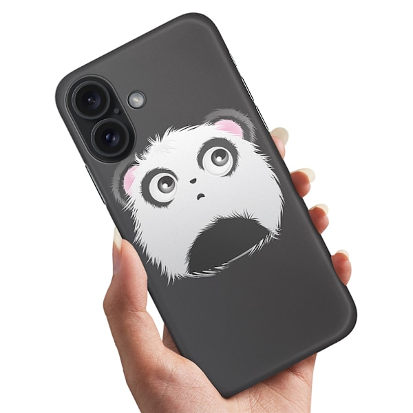 iPhone 16 Plus - Skal/Mobilskal Pandahuvud