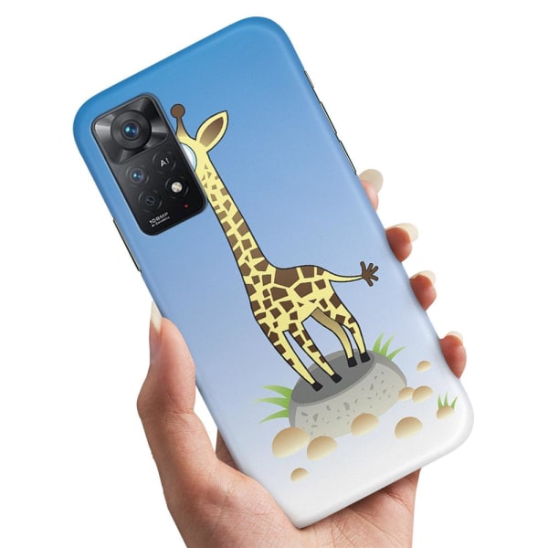 Xiaomi Redmi Note 11 - Cover/Mobilcover Tegnet Giraf