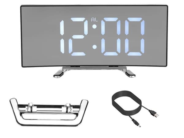 Väckarklocka - Digital med LCD & Termometer - Klocka