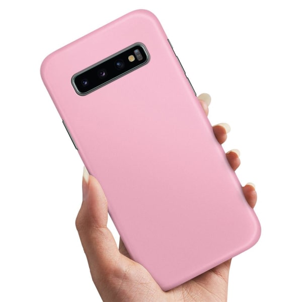 Samsung Galaxy S10 Plus - Cover/Mobilcover Lysrosa Light pink