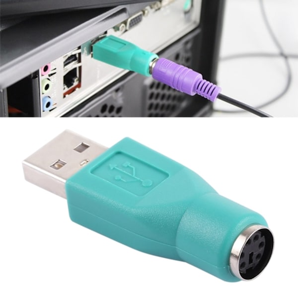 Adapter USB-hann til PS/2-hunn (Passiv) Turquoise