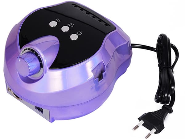 Nagelfil elektrisk 80W set Lila
