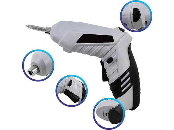 Skruvdragare mini - 45 delar med bits och USB-laddning