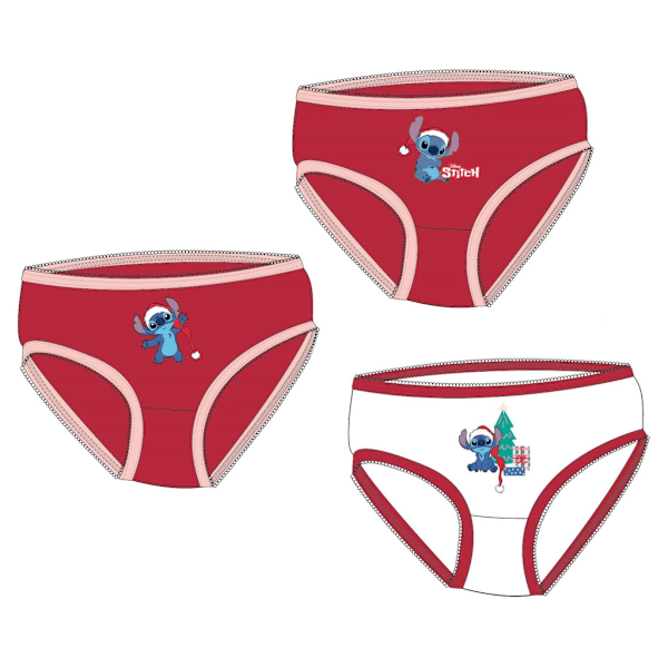 Lila & Stitch Trosor för Barn 3-Pack 6-8 år