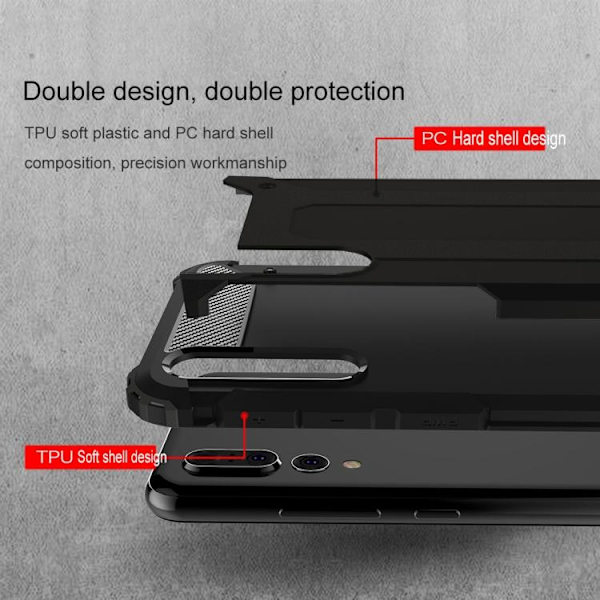 Xiaomi Mi 9 - Skal/Mobilskal - Tough Black