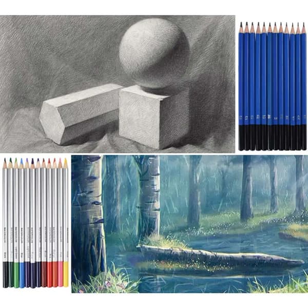 Sketching set 74 pcs. Maaleo 19178 Multicolor