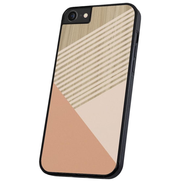 iPhone 6/7/8/SE - Skal/Mobilskal Träkonst multifärg