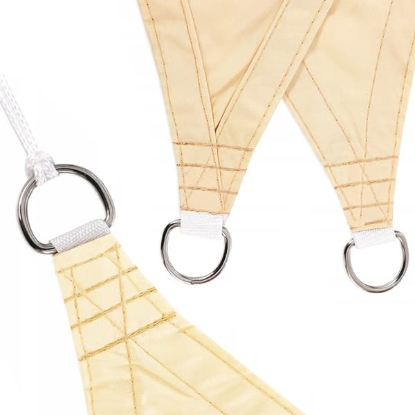 Solseil med UV-Beskyttelse til Uteplass – 3x3x3 m Beige