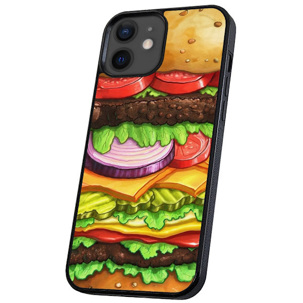 iPhone 12 Mini - Deksel/Mobildeksel Hamburger