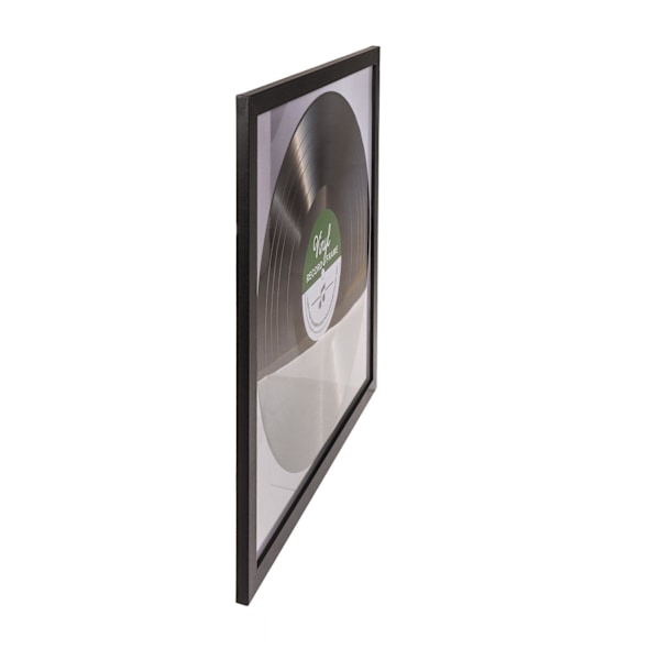 LP-ram til Vinylplade - Record Album Frame - Glasfront - 32x32cm Black 2-Pack