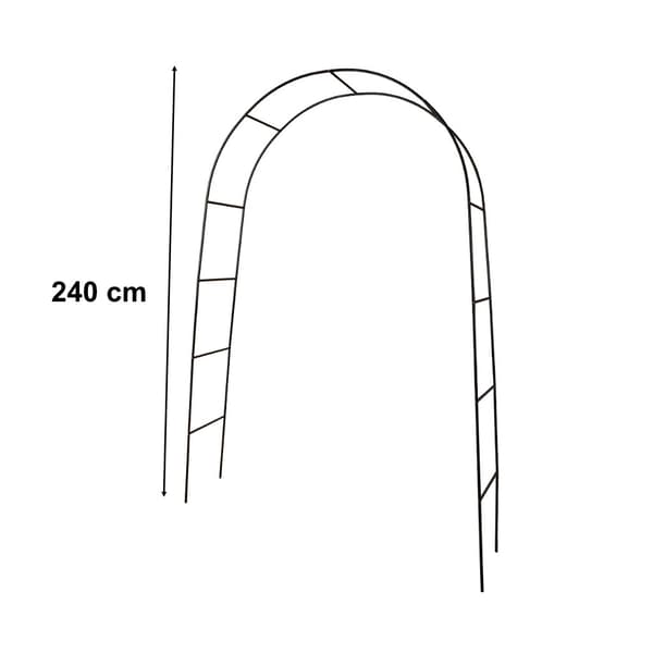Metallpergola för trädgårdsblommor, 240 cm