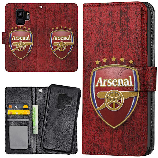Samsung Galaxy S9 - Lompakkokotelo/Kuoret Arsenal
