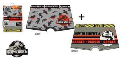 Jurassic World Kalsonger för Barn - 2-Pack 6-8 år