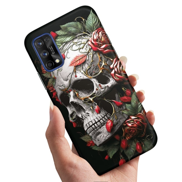 Realme 7 Pro - Deksel/Mobildeksel Skull Roses