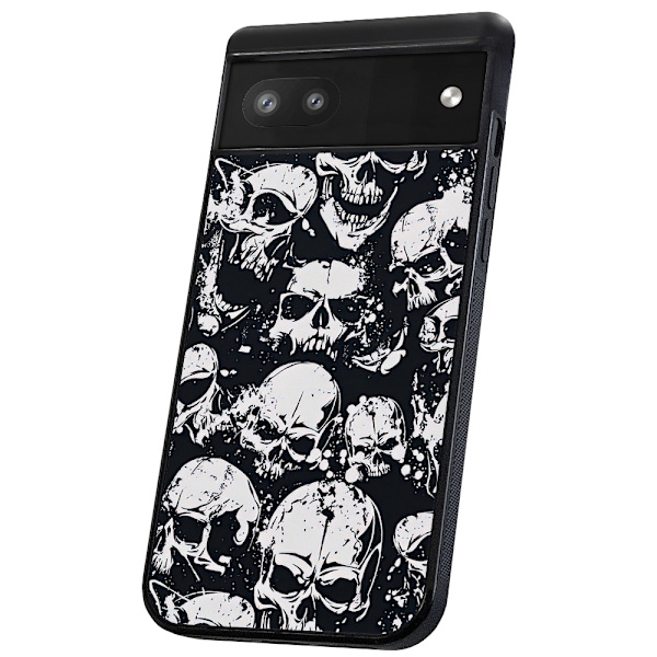Google Pixel 6A - Skal/Mobilskal Skulls