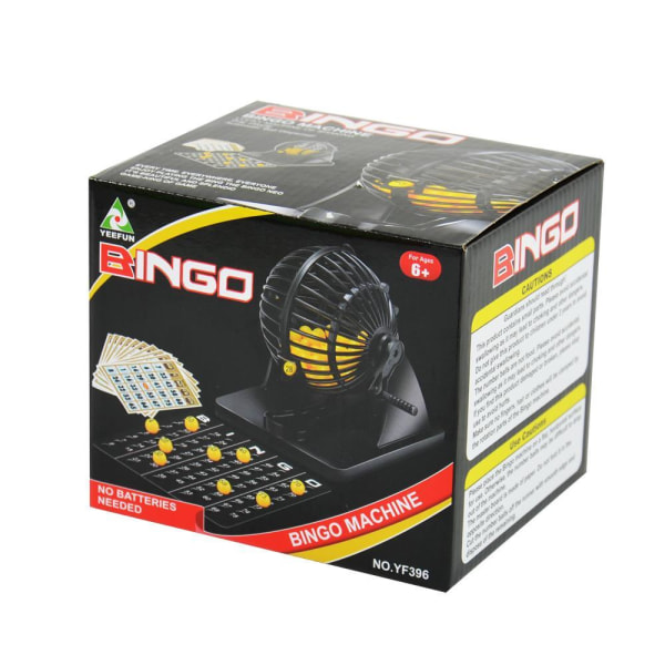 Mini Bingo Spel - Sällskapsspel / Familjespel Svart