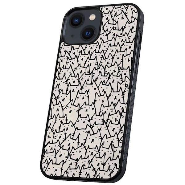 iPhone 14/15 Plus - Skal/Mobilskal Kattgrupp