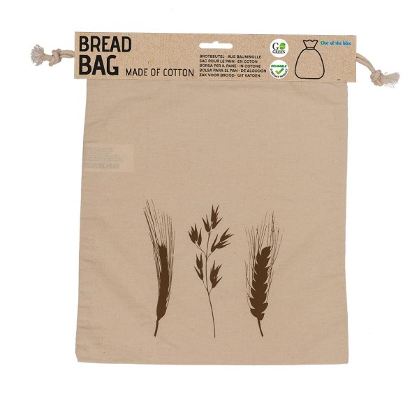 Brødpose i bomull - Bag for brød - Naturhvit - 35 x 29 cm Beige